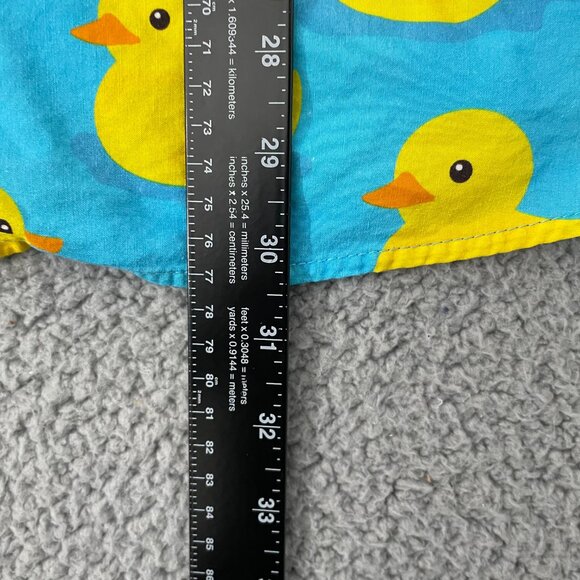 Tipsy Elves Rubber Ducky Hawaiian Shirt Men L Blue Short Sleeve Button Front - Picture 7 of 10